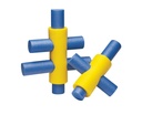 Pool noodle connector, 4 holes