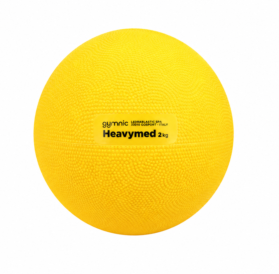 Heavy Medicin ball geel (prijs per stuk - pakket van 6)