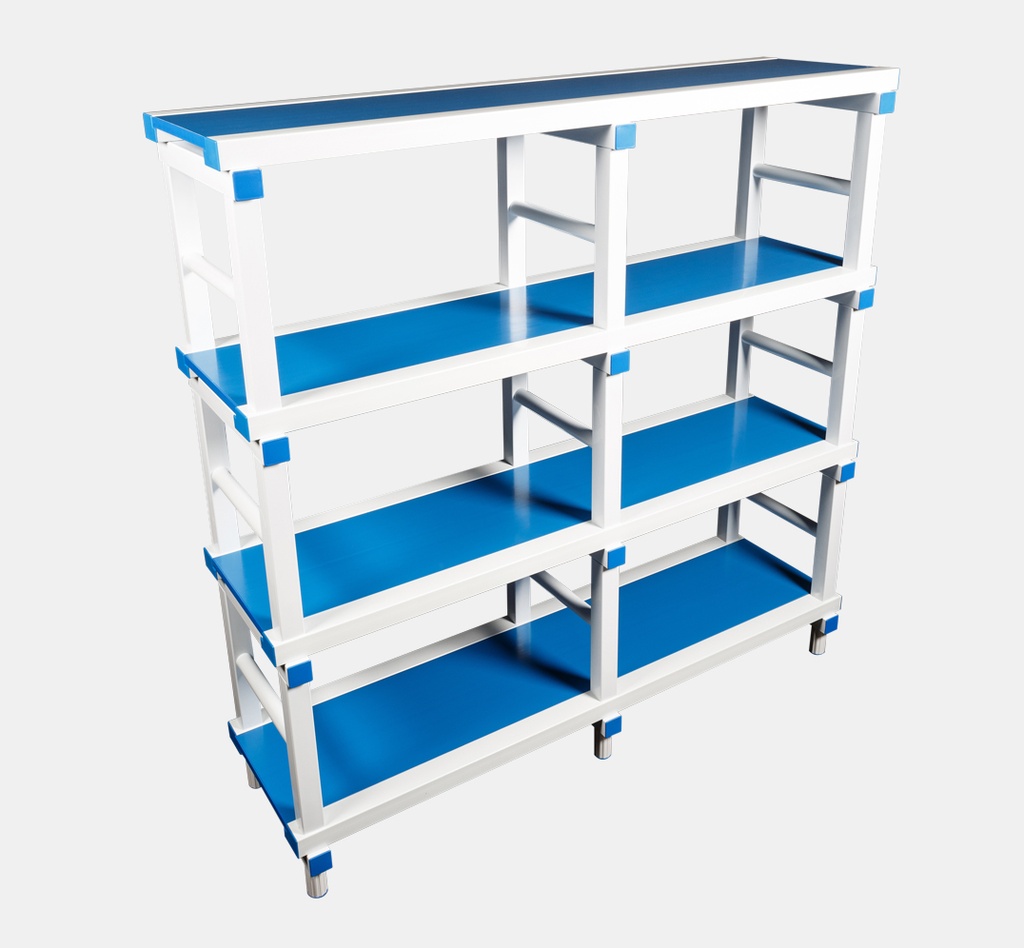 SHELVING WITH SMOOTH PLATES 2000X1500H MM  